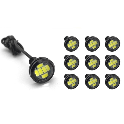 12V LED Lâmpadas de nevoeiro Luz diurna DRL Lâmpada de nevoeiro para carro Rosa e Roxo