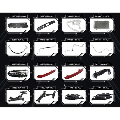 Kit de carroceria de automóvel para Honda Civic Fe 2020 2021 2022 2023 Substituição/reparação necessária diretamente
