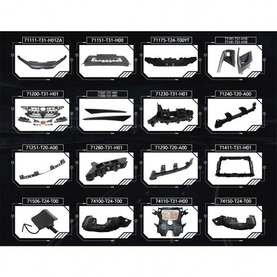 Kit de carroceria de automóvel para Honda Civic Fe 2020 2021 2022 2023 Substituição/reparação necessária diretamente