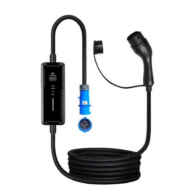 L210xW85xH50 mm ICCB Carregador EV universal de 7 kW para tomada de tipo 1 na Europa 220V 250V