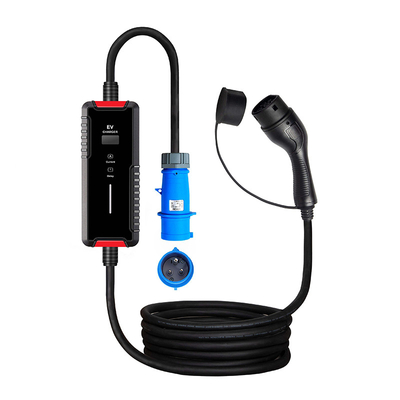L210xW85xH50 mm ICCB Carregador EV universal de 7 kW para tomada de tipo 1 na Europa 220V 250V
