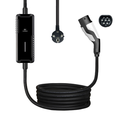16A Tipo 2 a Tipo 2 cabo de carregamento de veículos elétricos com 5M cabo de jaqueta de TPU Especificação 5x6.0mm2 2x0.5mm2
