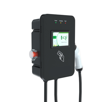 Estação de carregamento de veículos eléctricos comerciais com capacidade de carregamento rápido e interface tipo 1/tipo 2