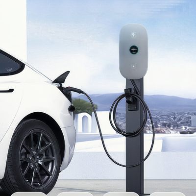 Estação de carregamento rápido de carros elétricos com carga AC de 7 kW e interface CCS