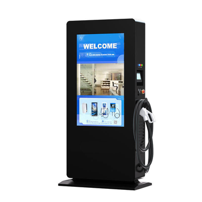 CCS Chademo 30Kw-240Kw Dc Ccs2 / Ccs1Ev Carregador com ecrã de publicidade