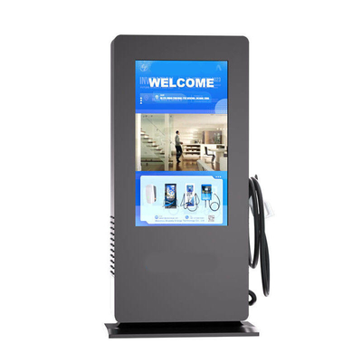 CCS Chademo 30Kw-240Kw Dc Ccs2 / Ccs1Ev Carregador com ecrã de publicidade