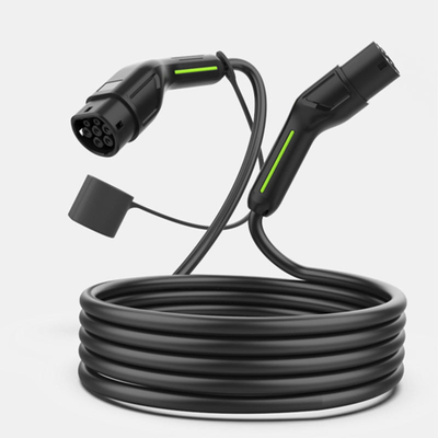Cabo de Carregamento Elétrico Público 16A 3Fase 22Kw Tipo 2 Ev Carregamento com conector IEC 62196