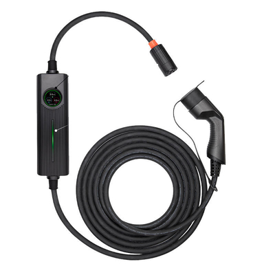 16.5KW carregador EV portátil com ecrã e conexão Tipo 2 para o modelo 3