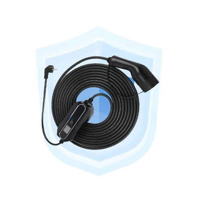GBT Opcional 32A de fase única 7W 10-32Amps Corrente ajustável Tipo 2 Carregador EV portátil com Ce