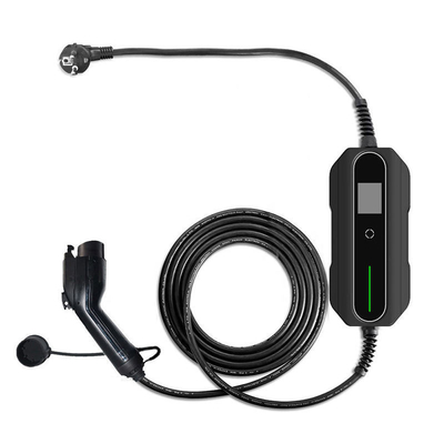 GBT Opcional 32A de fase única 7W 10-32Amps Corrente ajustável Tipo 2 Carregador EV portátil com Ce