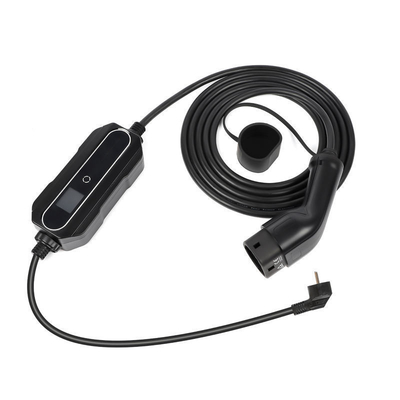 GBT Opcional 32A de fase única 7W 10-32Amps Corrente ajustável Tipo 2 Carregador EV portátil com Ce