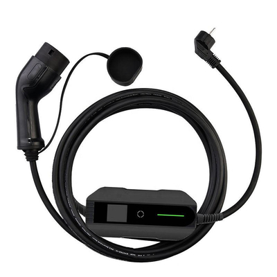 Carregador de carros elétricos portátil com potência de saída ajustável 10A-16A-20A-24A-32A