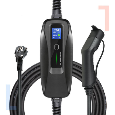32A Carregador de carro de automóvel eletrônico rápido e fácil portátil para casa Resiste à tensão 2000V Classificação IP IP66