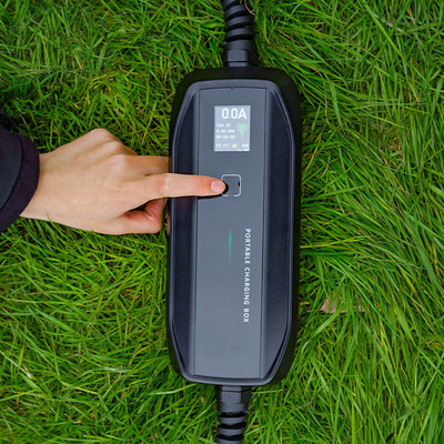 Carregador de veículos elétricos portátil com classificação IP67 para veículos elétricos e ligações de tipo 1/tipo 2