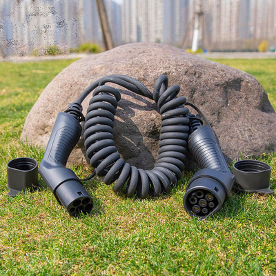 Conector de carregamento de veículos elétricos de tipo 2 com material TPU e tensão de funcionamento de 250 V