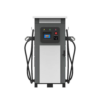 Corrente de saída de corrente contínua carregador rápido de veículos elétricos com interface CCS padrão e ecrã de publicidade
