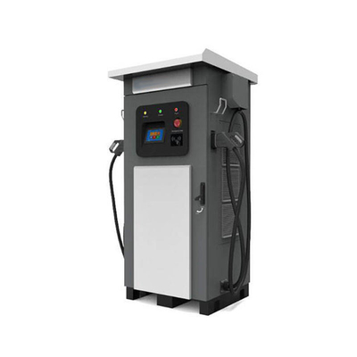 Corrente de saída de corrente contínua carregador rápido de veículos elétricos com interface CCS padrão e ecrã de publicidade