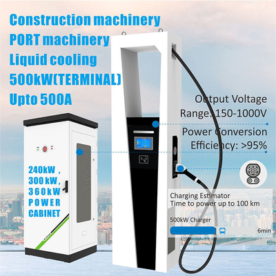 Estação de carregamento ultra-rápido de tipo Ev de 360 kW/600 kW com padrão de interface CCS2